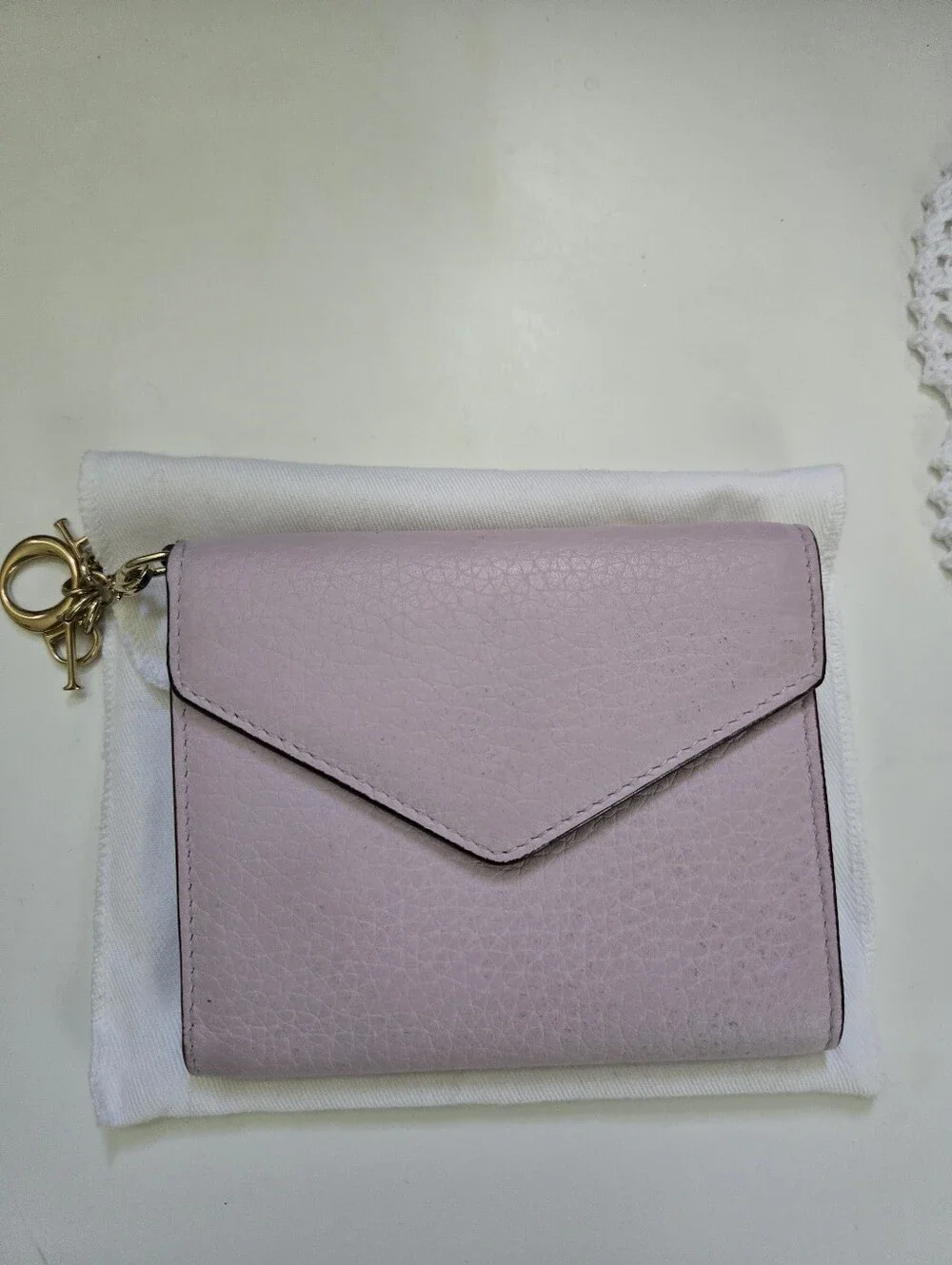 Dior Bifold Wallet in Pastel Purple